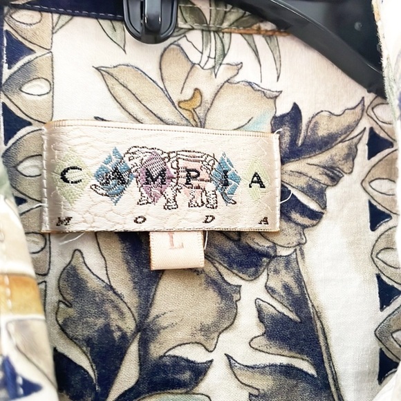 Campia Moda‎ Button Up Tropical Island Shirt - Picture 7 of 9